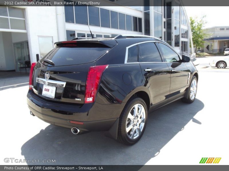 Black Raven / Ebony/Ebony 2012 Cadillac SRX Premium