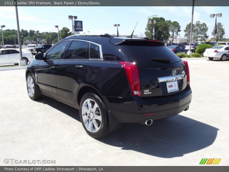 Black Raven / Ebony/Ebony 2012 Cadillac SRX Premium