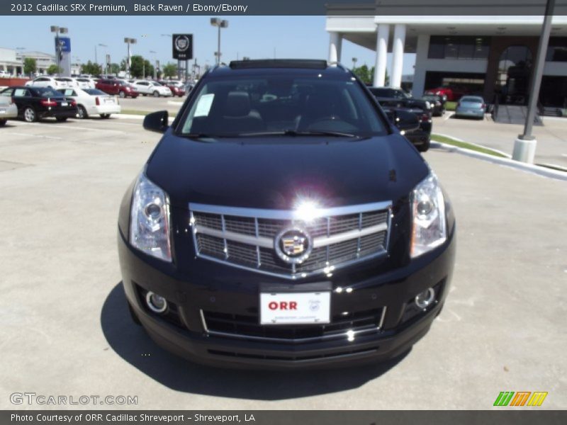 Black Raven / Ebony/Ebony 2012 Cadillac SRX Premium