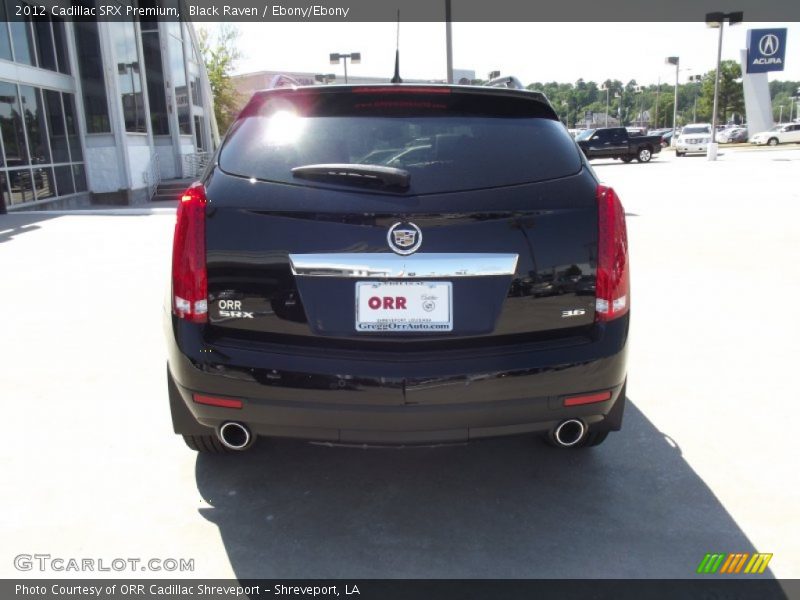 Black Raven / Ebony/Ebony 2012 Cadillac SRX Premium