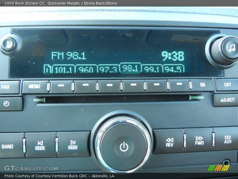 Quicksilver Metallic / Ebony Black/Ebony 2009 Buick Enclave CX