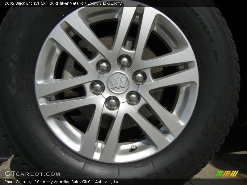 Quicksilver Metallic / Ebony Black/Ebony 2009 Buick Enclave CX