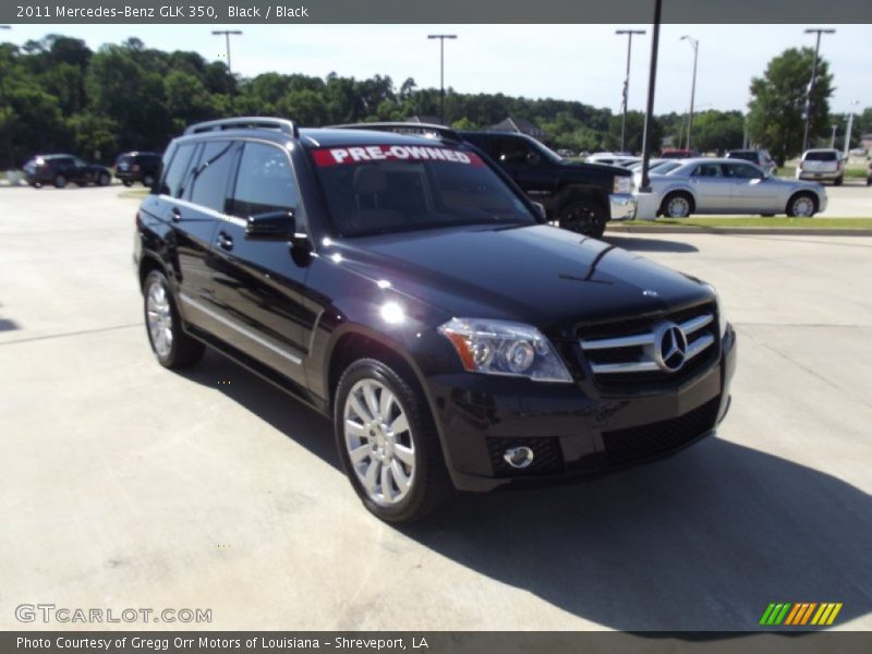 Black / Black 2011 Mercedes-Benz GLK 350