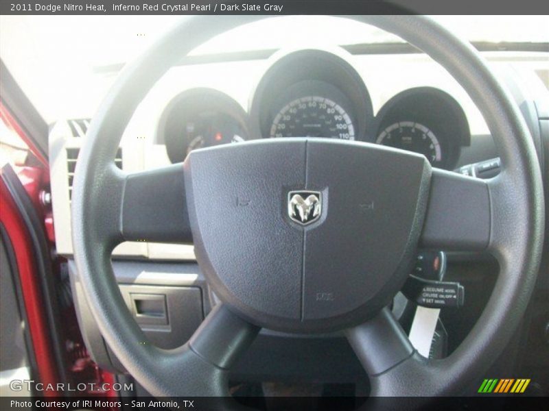 Inferno Red Crystal Pearl / Dark Slate Gray 2011 Dodge Nitro Heat