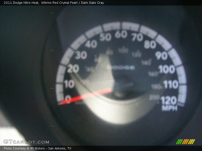 Inferno Red Crystal Pearl / Dark Slate Gray 2011 Dodge Nitro Heat
