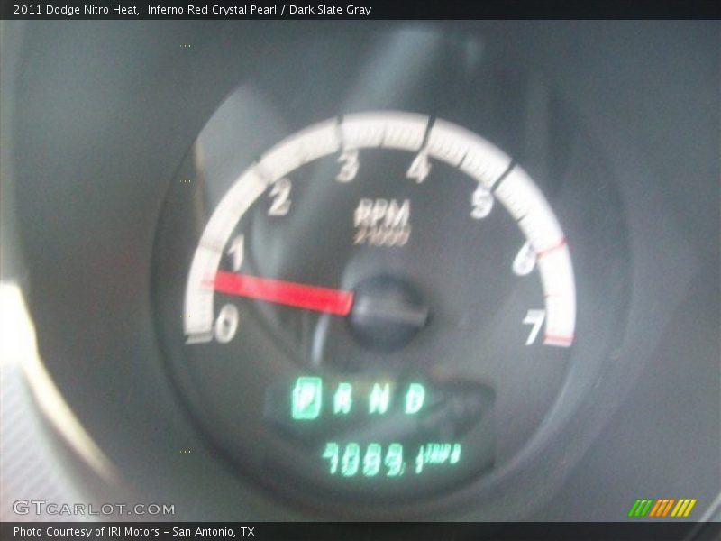 Inferno Red Crystal Pearl / Dark Slate Gray 2011 Dodge Nitro Heat