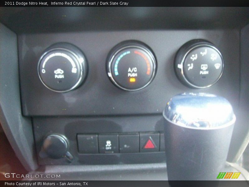 Inferno Red Crystal Pearl / Dark Slate Gray 2011 Dodge Nitro Heat