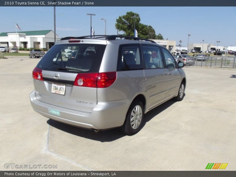 Silver Shadow Pearl / Stone 2010 Toyota Sienna CE