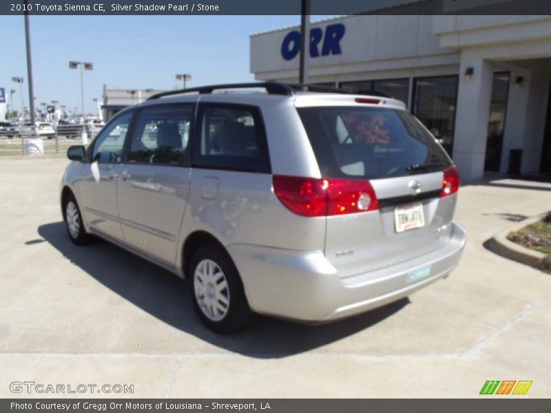 Silver Shadow Pearl / Stone 2010 Toyota Sienna CE