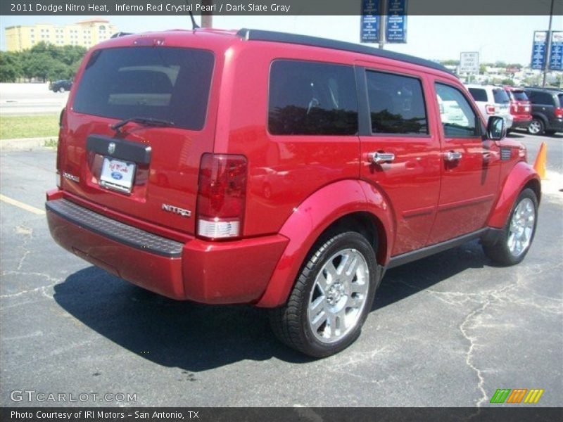 Inferno Red Crystal Pearl / Dark Slate Gray 2011 Dodge Nitro Heat