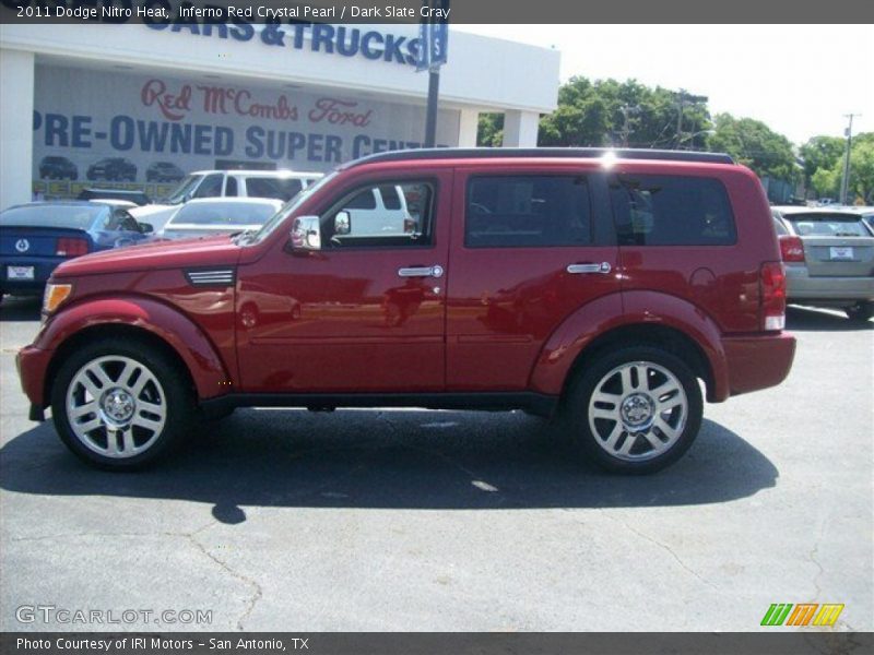 Inferno Red Crystal Pearl / Dark Slate Gray 2011 Dodge Nitro Heat