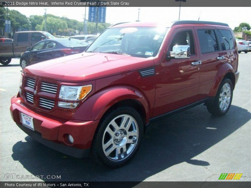 Inferno Red Crystal Pearl / Dark Slate Gray 2011 Dodge Nitro Heat