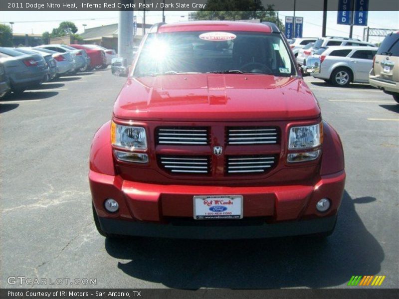 Inferno Red Crystal Pearl / Dark Slate Gray 2011 Dodge Nitro Heat