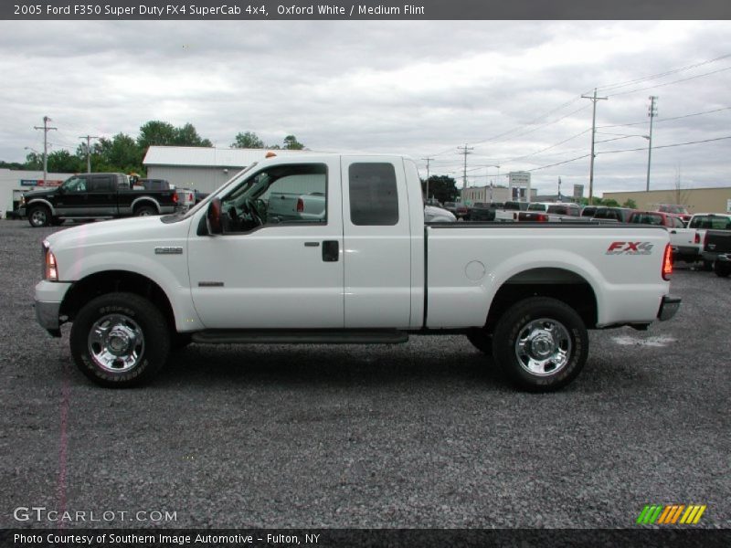 Oxford White / Medium Flint 2005 Ford F350 Super Duty FX4 SuperCab 4x4