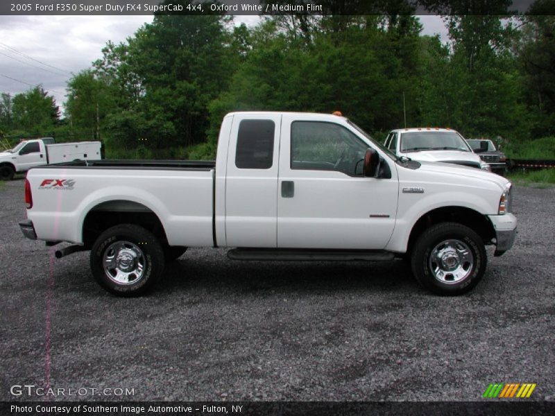 Oxford White / Medium Flint 2005 Ford F350 Super Duty FX4 SuperCab 4x4