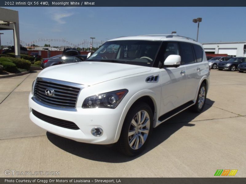 Moonlight White / Wheat 2012 Infiniti QX 56 4WD