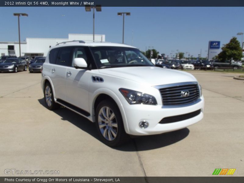 Moonlight White / Wheat 2012 Infiniti QX 56 4WD