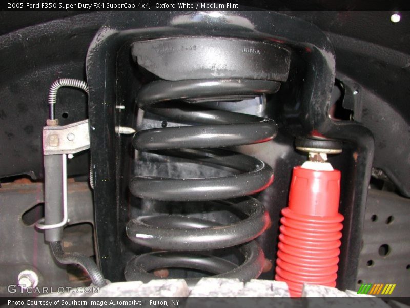 Oxford White / Medium Flint 2005 Ford F350 Super Duty FX4 SuperCab 4x4