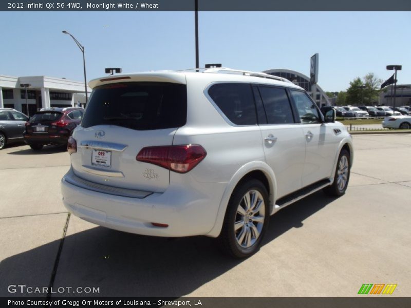 Moonlight White / Wheat 2012 Infiniti QX 56 4WD