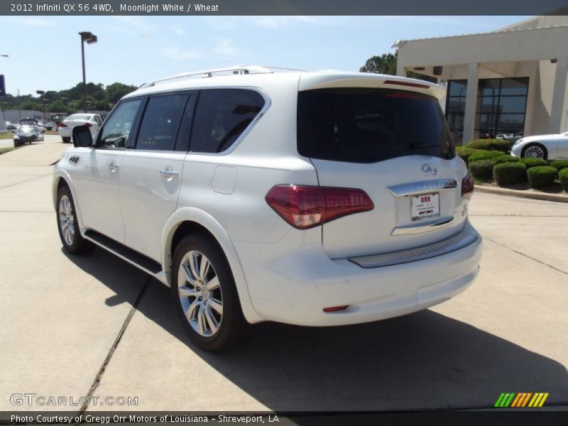 Moonlight White / Wheat 2012 Infiniti QX 56 4WD