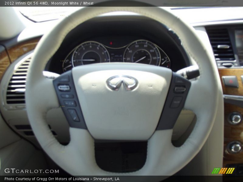 Moonlight White / Wheat 2012 Infiniti QX 56 4WD