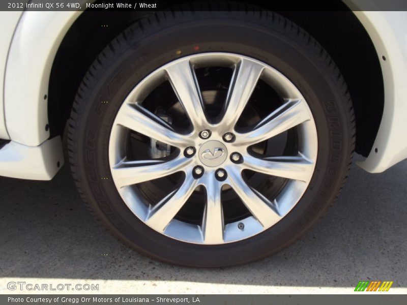 Moonlight White / Wheat 2012 Infiniti QX 56 4WD