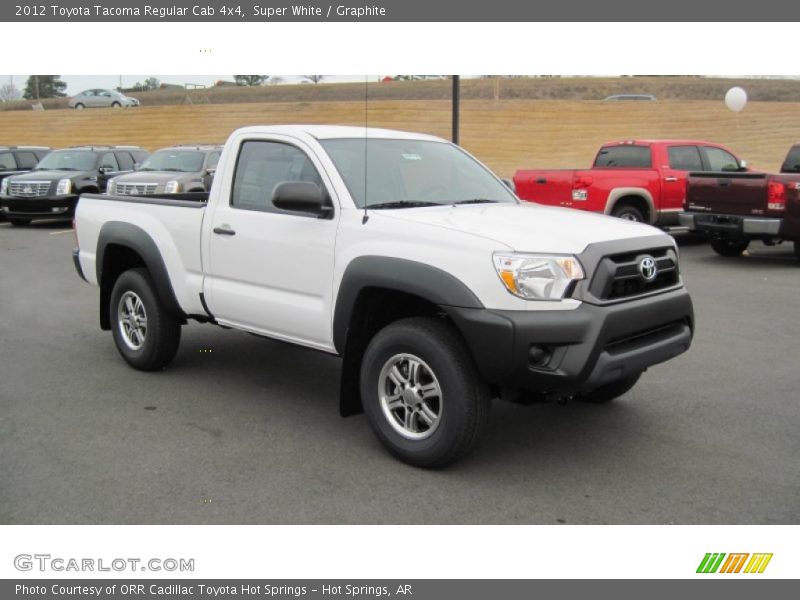 Super White / Graphite 2012 Toyota Tacoma Regular Cab 4x4
