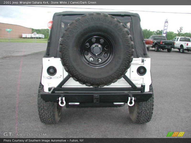 Stone White / Camel/Dark Green 2001 Jeep Wrangler Sahara 4x4