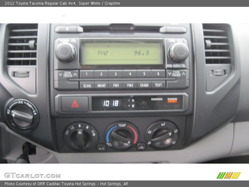 Super White / Graphite 2012 Toyota Tacoma Regular Cab 4x4