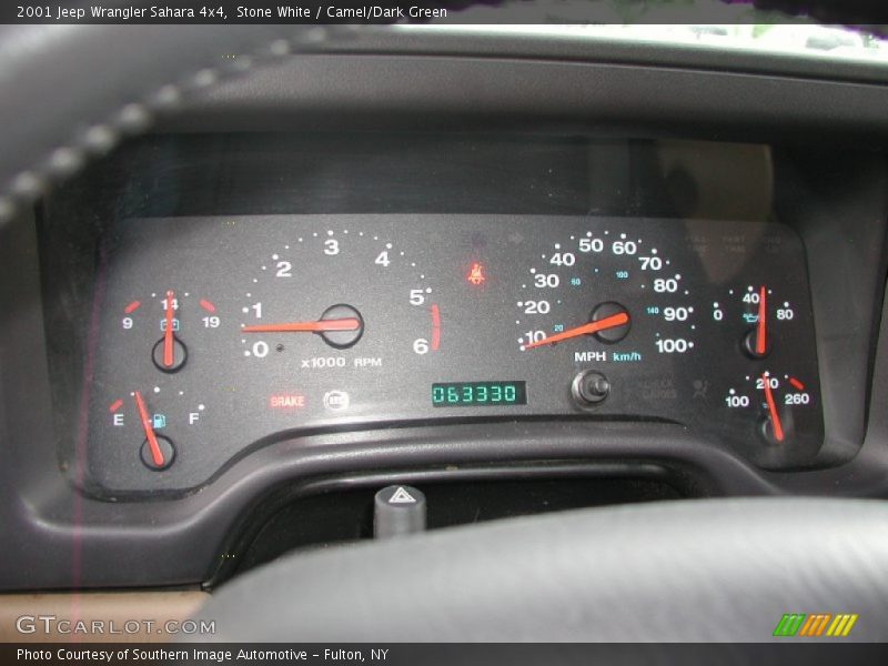 Stone White / Camel/Dark Green 2001 Jeep Wrangler Sahara 4x4