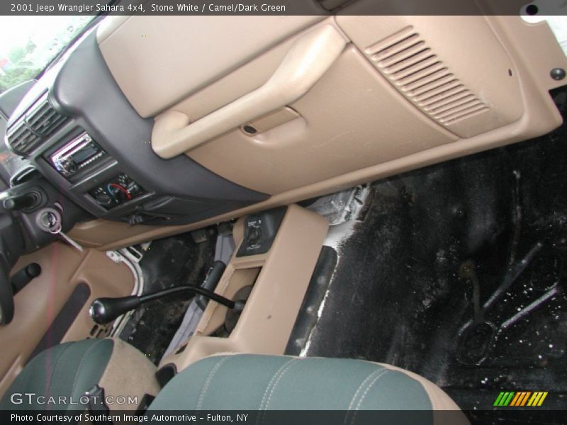 Stone White / Camel/Dark Green 2001 Jeep Wrangler Sahara 4x4