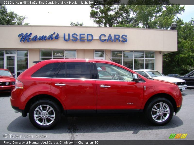 Red Candy Metallic / Medium Light Stone 2010 Lincoln MKX FWD