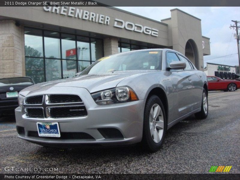 Billett Silver Metallic / Black 2011 Dodge Charger SE