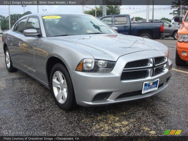 Billett Silver Metallic / Black 2011 Dodge Charger SE