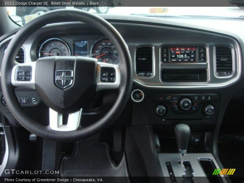 Billett Silver Metallic / Black 2011 Dodge Charger SE