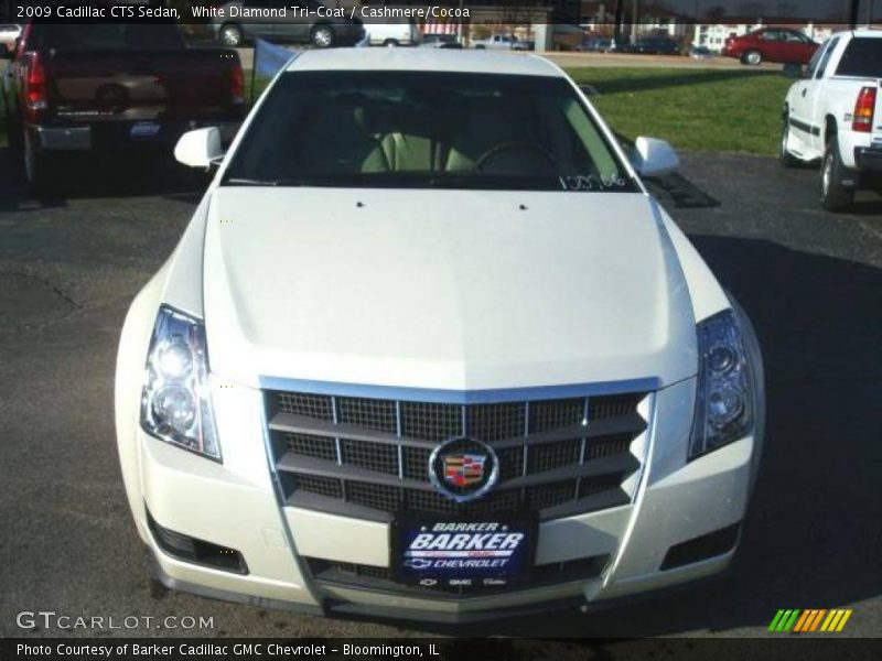 White Diamond Tri-Coat / Cashmere/Cocoa 2009 Cadillac CTS Sedan