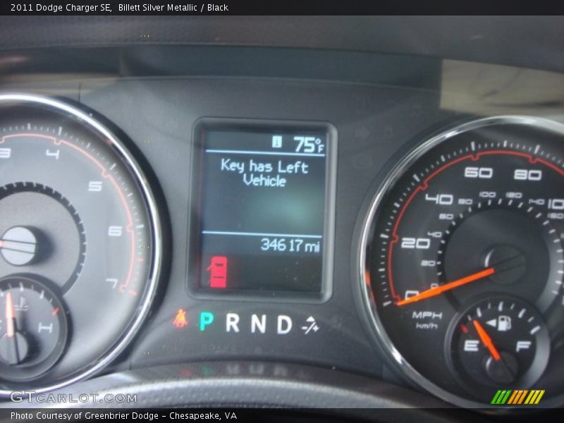 Billett Silver Metallic / Black 2011 Dodge Charger SE