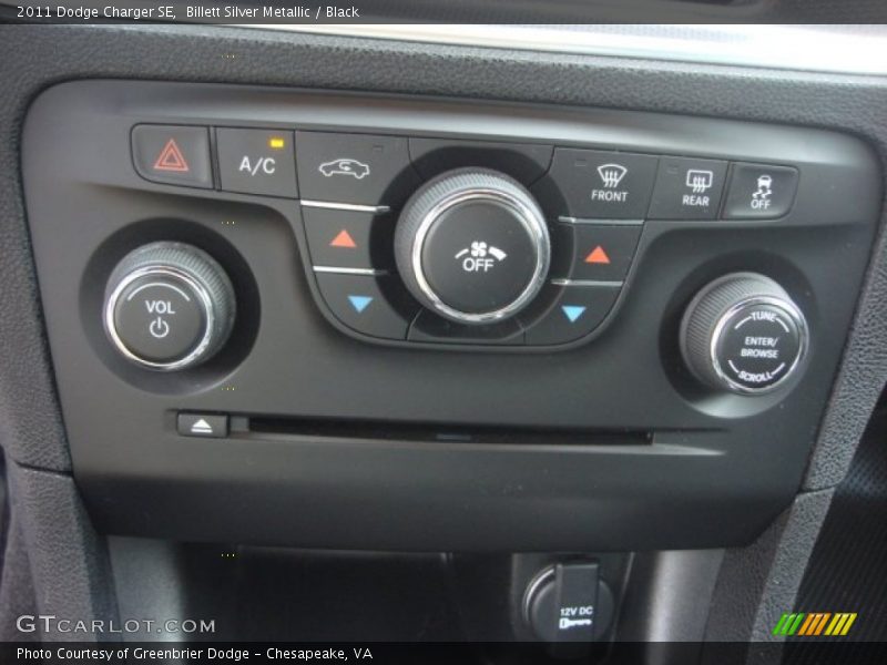 Billett Silver Metallic / Black 2011 Dodge Charger SE