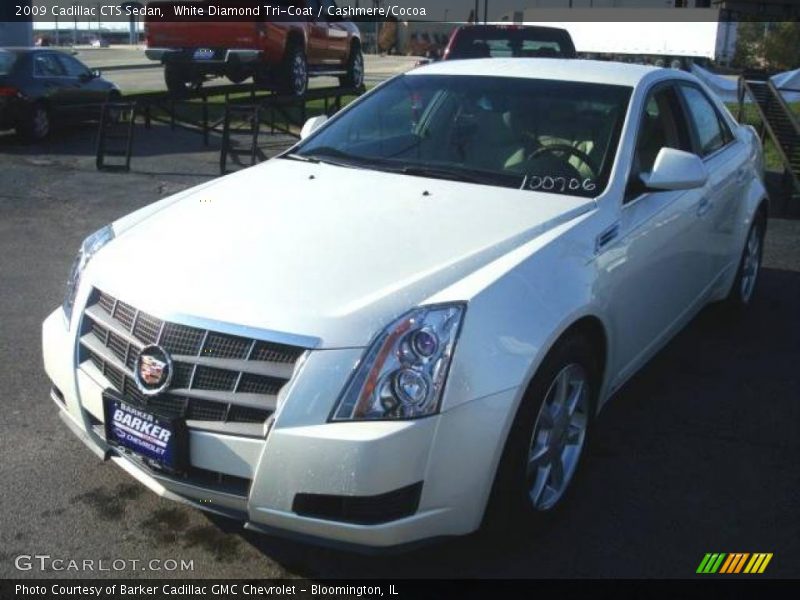 White Diamond Tri-Coat / Cashmere/Cocoa 2009 Cadillac CTS Sedan