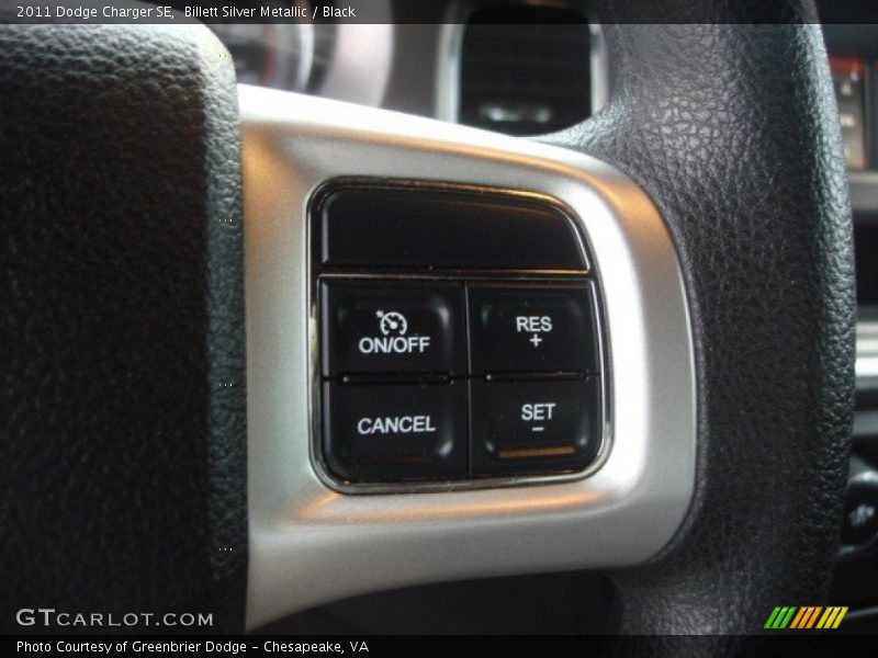 Billett Silver Metallic / Black 2011 Dodge Charger SE