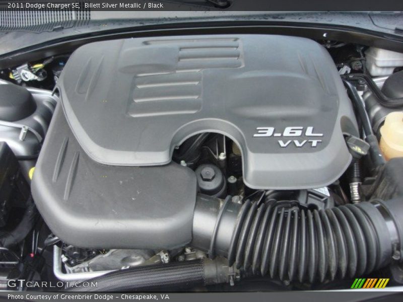 Billett Silver Metallic / Black 2011 Dodge Charger SE