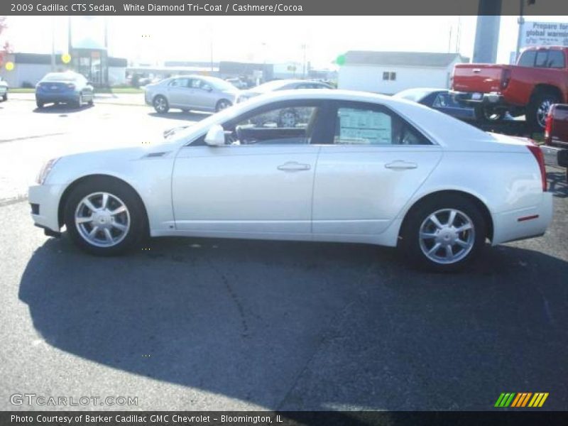 White Diamond Tri-Coat / Cashmere/Cocoa 2009 Cadillac CTS Sedan