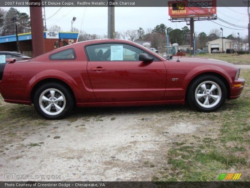 Redfire Metallic / Dark Charcoal 2007 Ford Mustang GT Deluxe Coupe