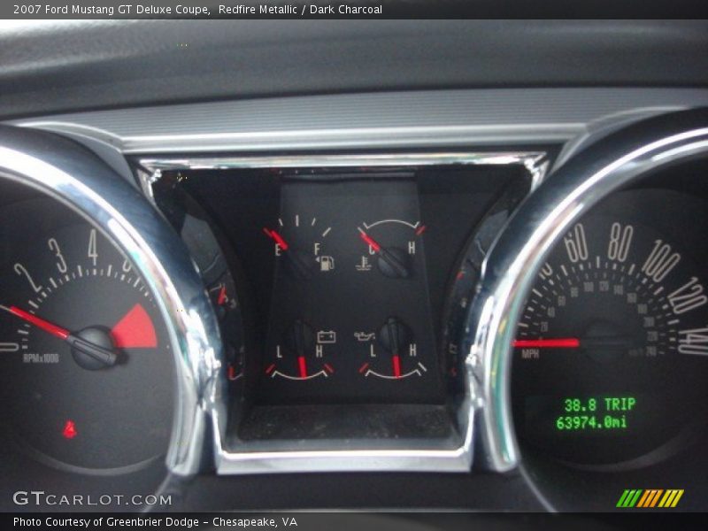 Redfire Metallic / Dark Charcoal 2007 Ford Mustang GT Deluxe Coupe