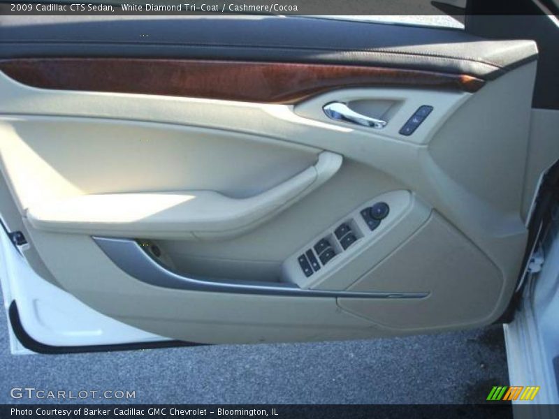 White Diamond Tri-Coat / Cashmere/Cocoa 2009 Cadillac CTS Sedan