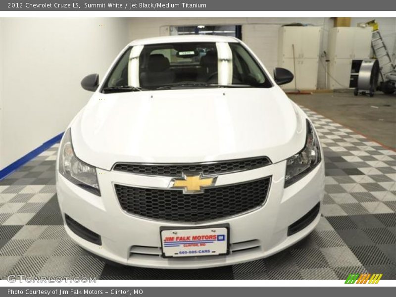 Summit White / Jet Black/Medium Titanium 2012 Chevrolet Cruze LS