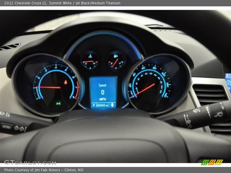 Summit White / Jet Black/Medium Titanium 2012 Chevrolet Cruze LS
