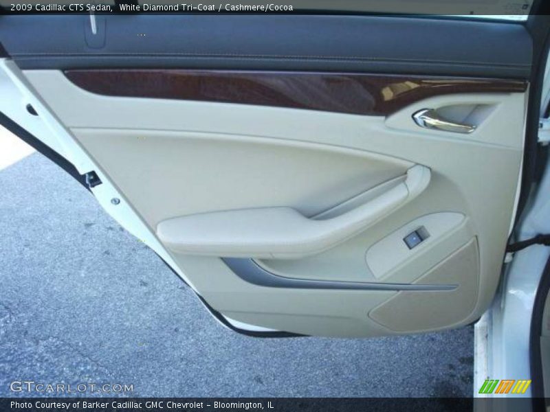 White Diamond Tri-Coat / Cashmere/Cocoa 2009 Cadillac CTS Sedan