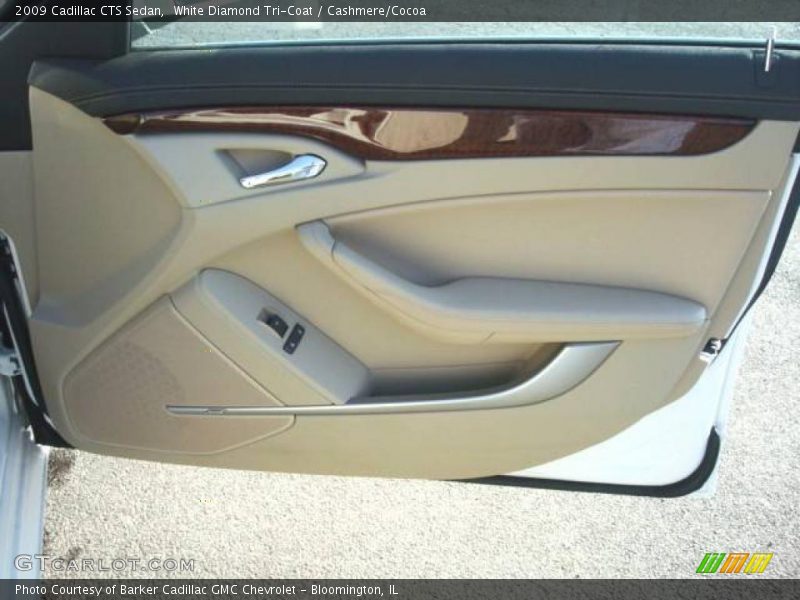 White Diamond Tri-Coat / Cashmere/Cocoa 2009 Cadillac CTS Sedan