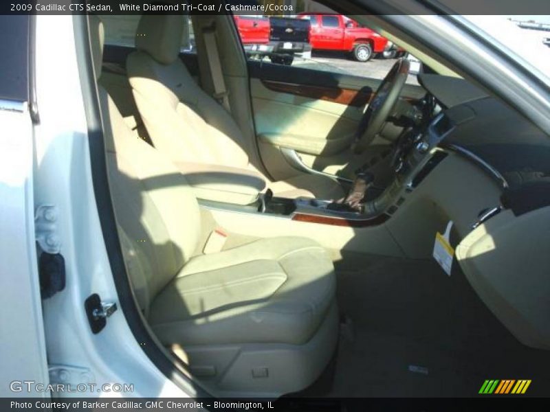 White Diamond Tri-Coat / Cashmere/Cocoa 2009 Cadillac CTS Sedan